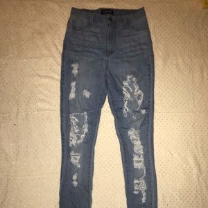 Fashion Nova Distressed Skinny Jeans